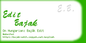 edit bajak business card