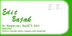 edit bajak business card